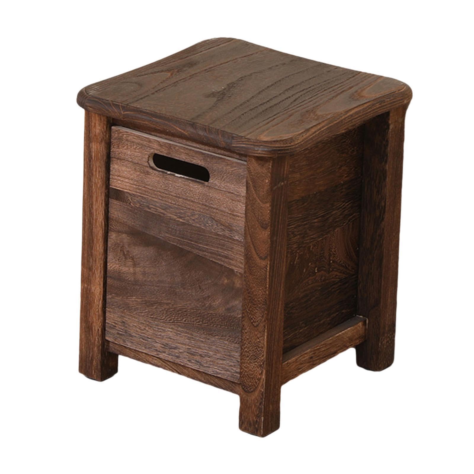 Taburete Redondeado para Cambiar Zapatos, pequeño Taburete de para | con almacenamiento, versátil para cualquier habitación. Mueble estable para cambiar zapatos, oficina, apartamento,