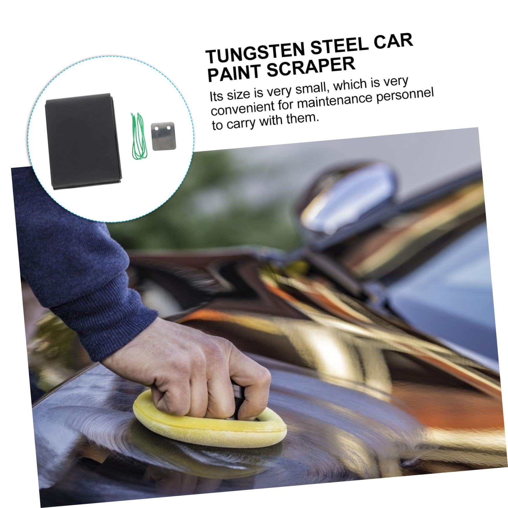 Raspador de Pintura Varios estilos Colgante de Acero de Tungsteno Portátil Elimina Pegamento y Pintura Varios estilos para Coche Adecuado para Mantenimiento de Automóviles