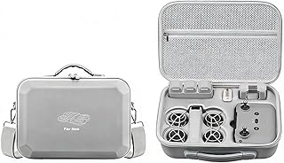 Carrying Case for DJI Neo RC N3/N2 Remote Controller, Portable Shoulder Bag | Case for DJI Neo Drone, Fly More Combo, battery,charger plug and Accessories (PU Leather Case Only)