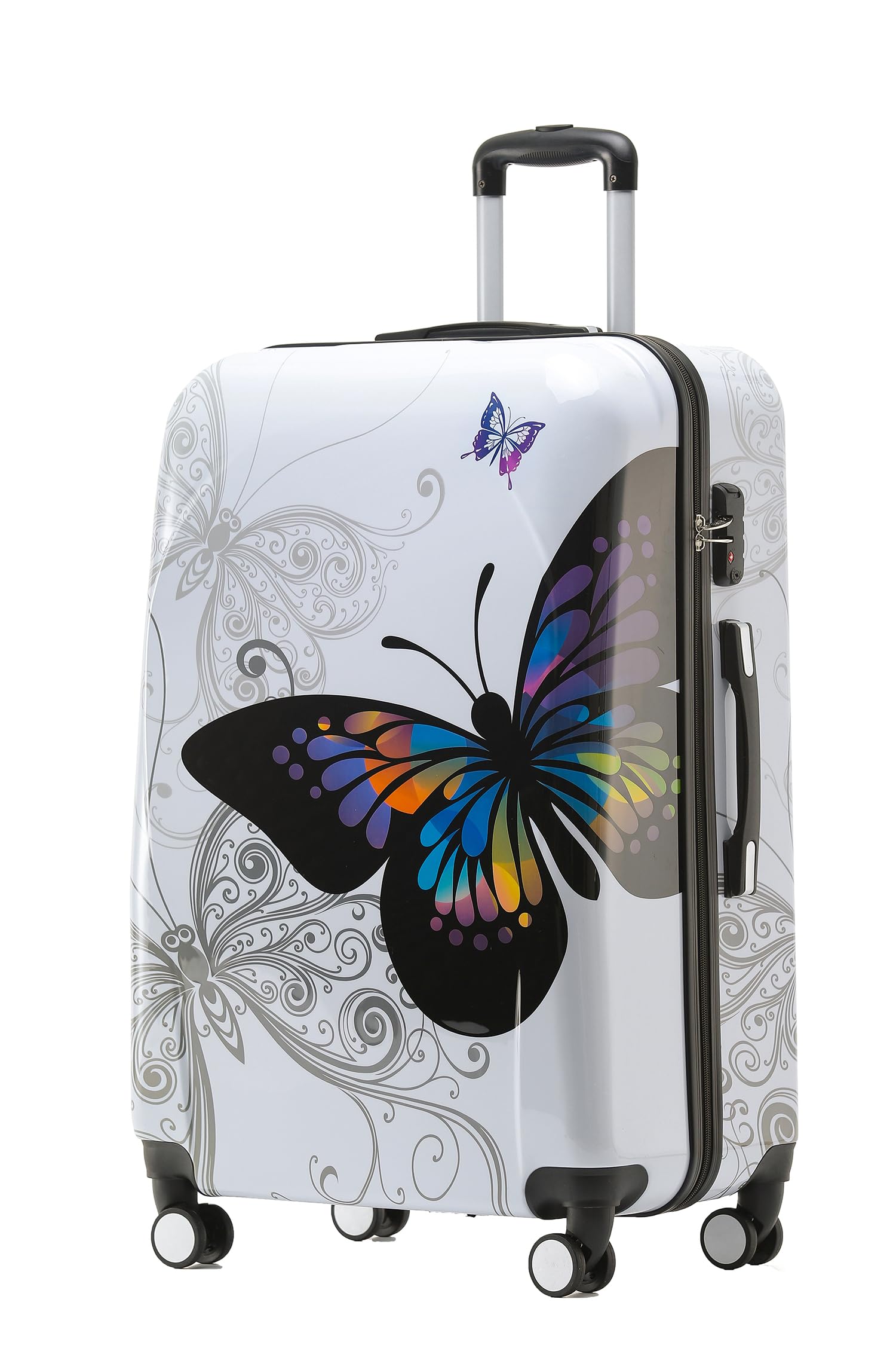 BEIBYE Reisekoffer Hartschalenkoffer Trolley TSA-Schloss Polycarbonat Set XL-L-M-Beautycase Koffer