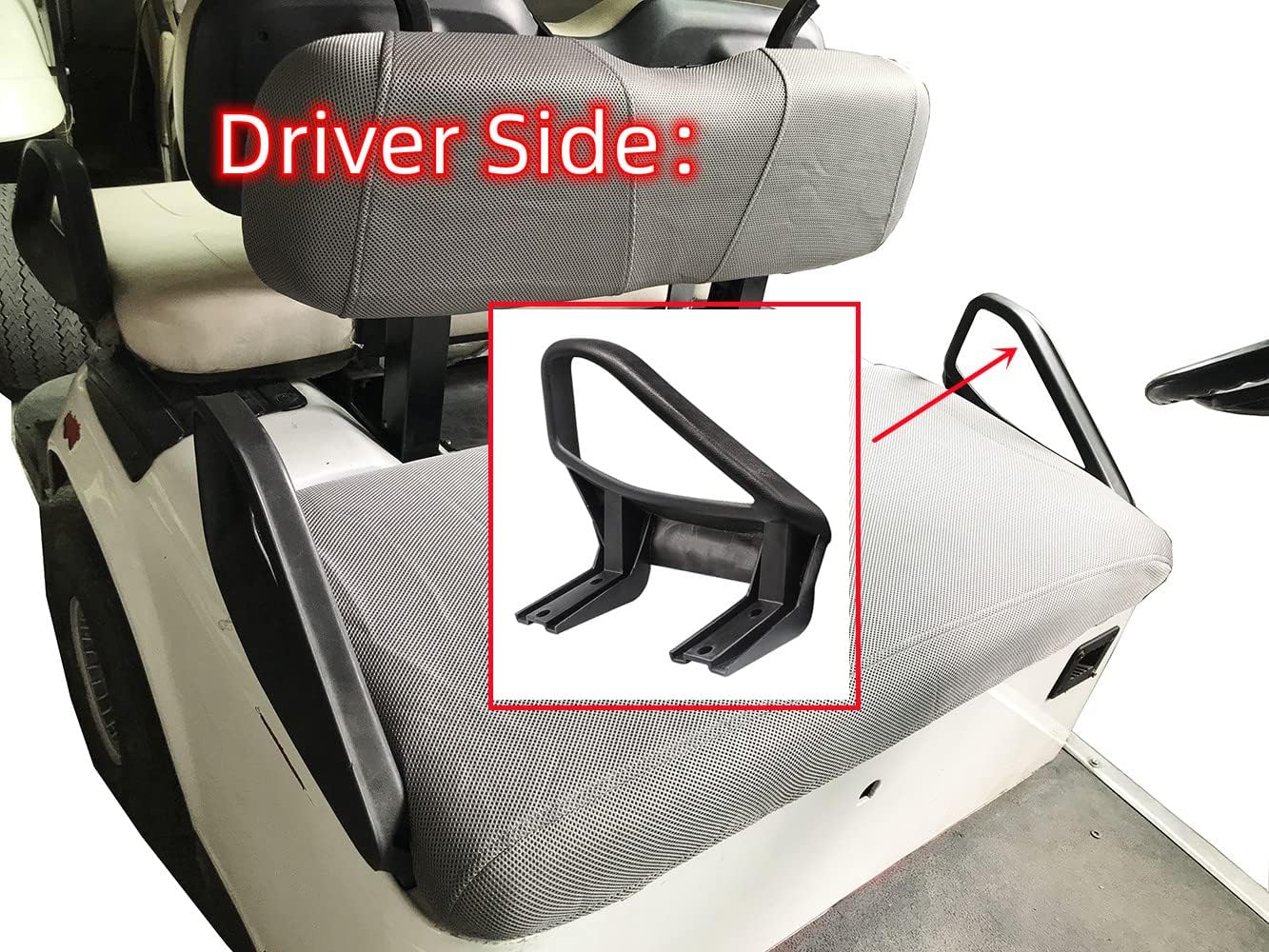 Dr.Acces EZGO Golf Cart Arm Rest Hip Restraint EZGO TXT 1994-up Gas & Electric Golf Cart Replaced 1 Pair #71701-G01 71702-G01