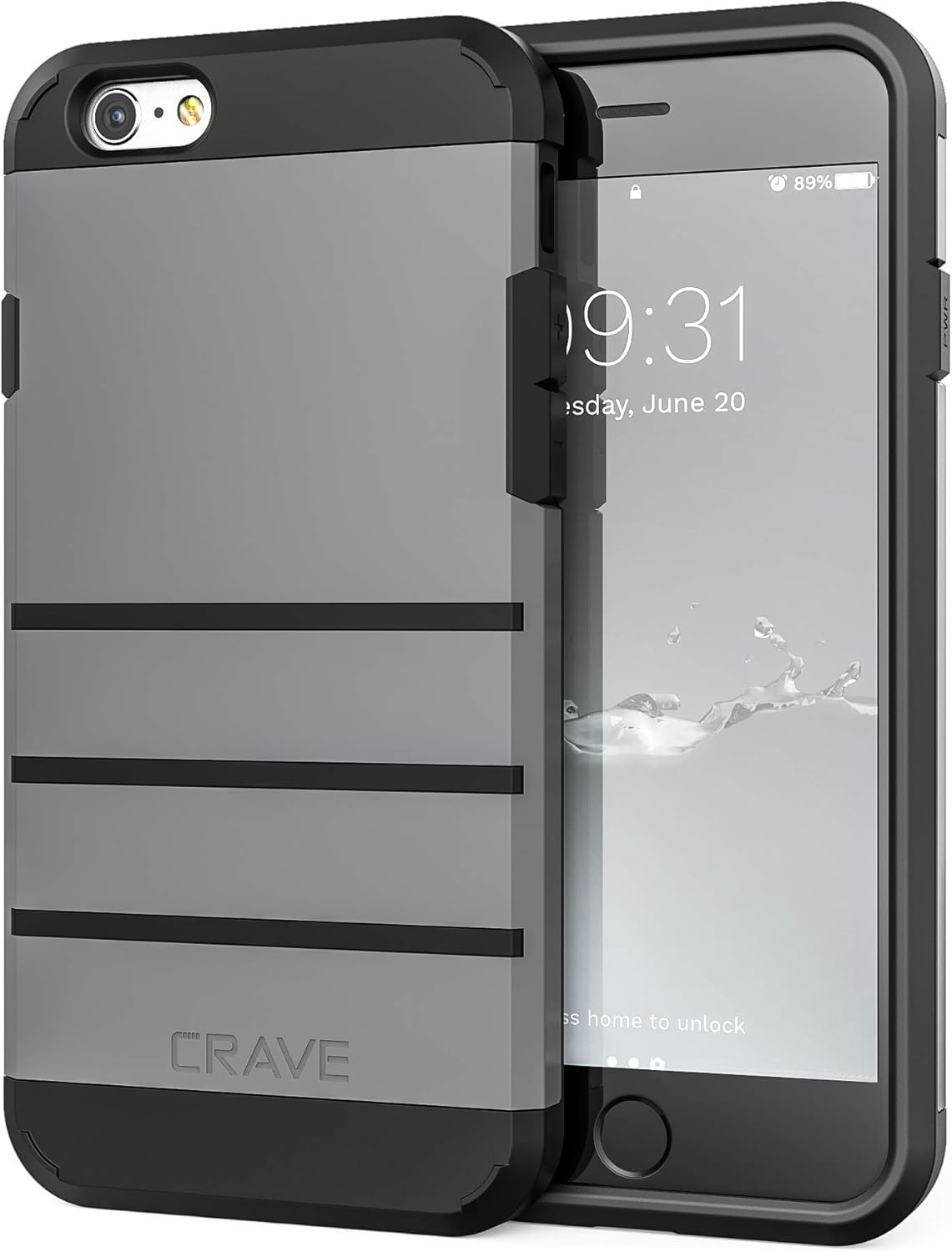 Crave iPhone 6S Case, Strong Guard Protection Series for Apple iPhone 6 6s (4.7 Inch) - Slate
