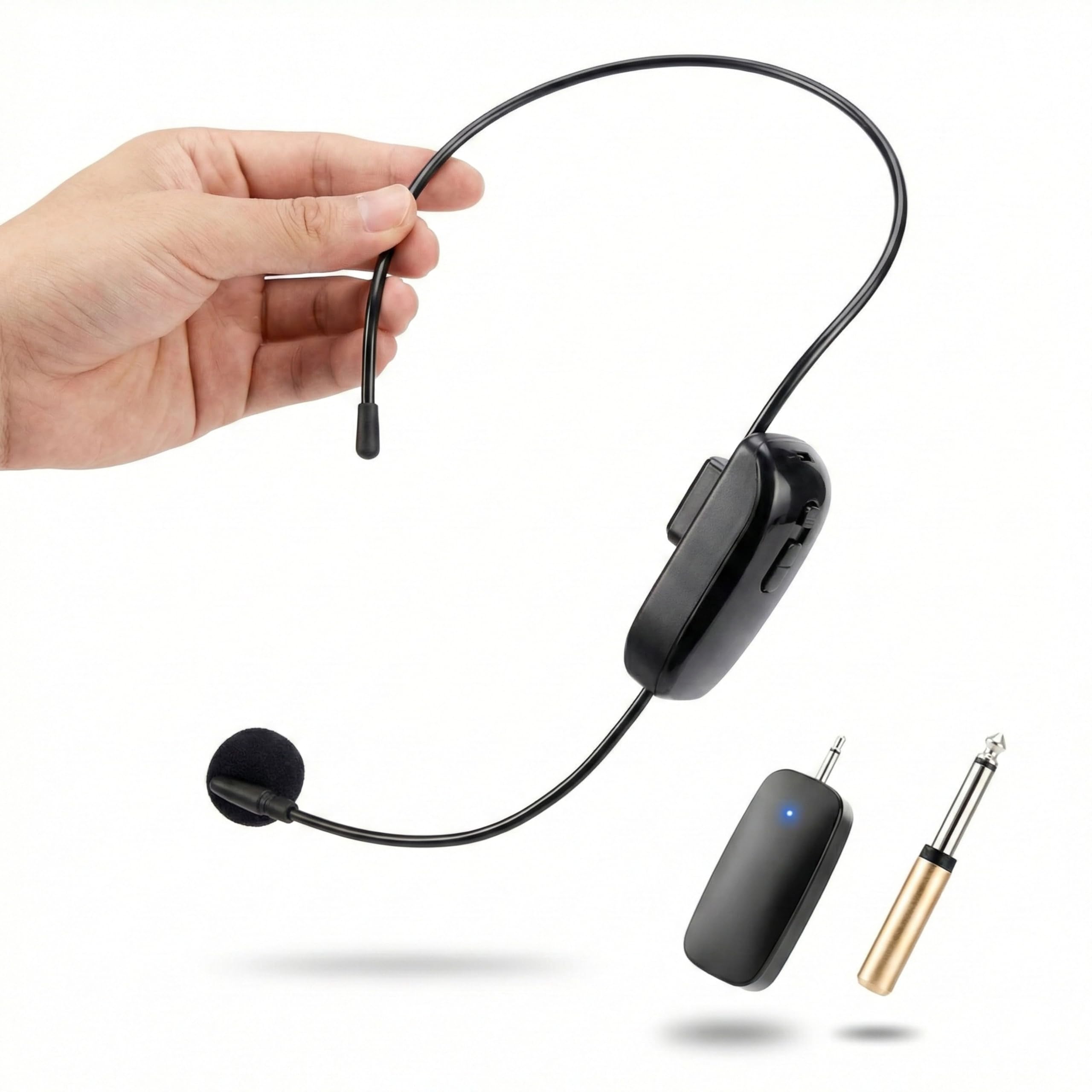 Drumstone Wireless Microphone Headset & Handheld 2-in-1 UHF Mic – 165ft Long Range, Low Noise Rechargeable Microphone for Voice Amplifier, Teaching, Fitness, Karaoke & Speeches-image-40