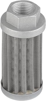 Hydraulic Suction Strainer, Stainless Steel Mesh Oil Filter Replacement Truck Hydraulic System Accessories Fuel Strainer Tube Connection for Weakly Corrosive Objects Oil