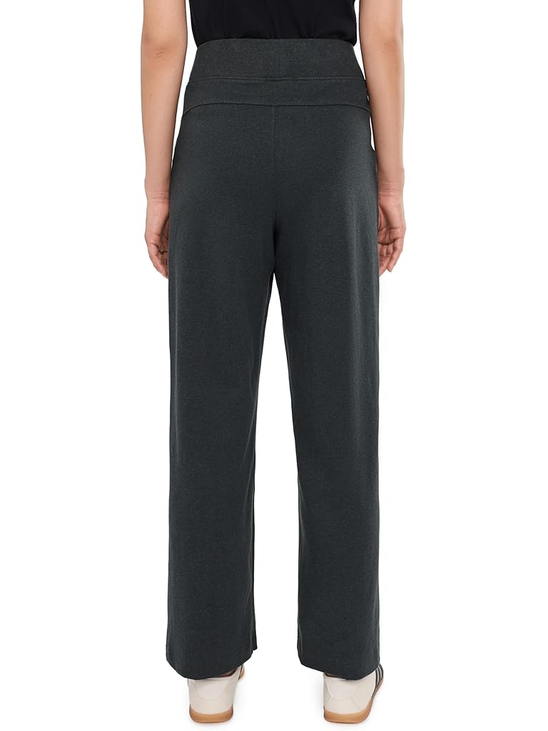 Black PACT Airplane Pintuck Wide Leg Pants