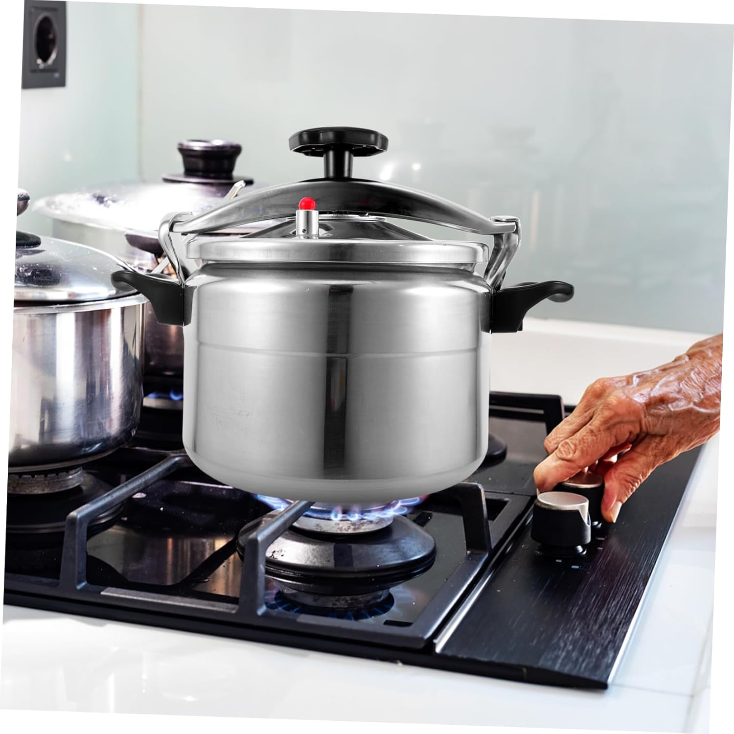 Futura Pressure Cooker Large Cooking Pot Lid Pressure Pot for Canning Sturdy Aluminum