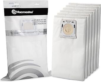 Vacmaster 521355 6-Pack HEPA Bags for Bagged Upright Vacuum UB0302E