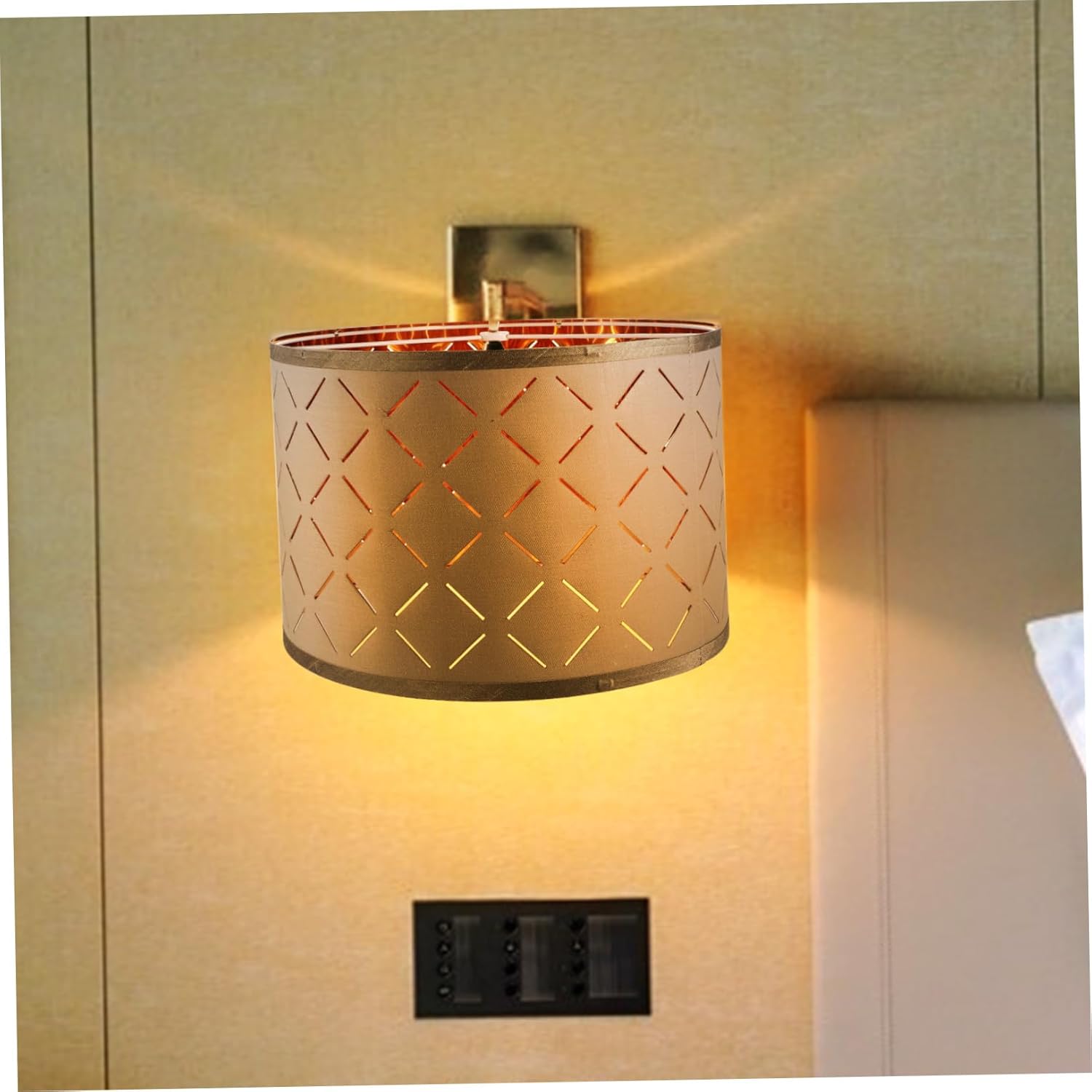 Decorative Half Irregular Lampshade Stylish Replacement for Table and Ceiling Lights for Use