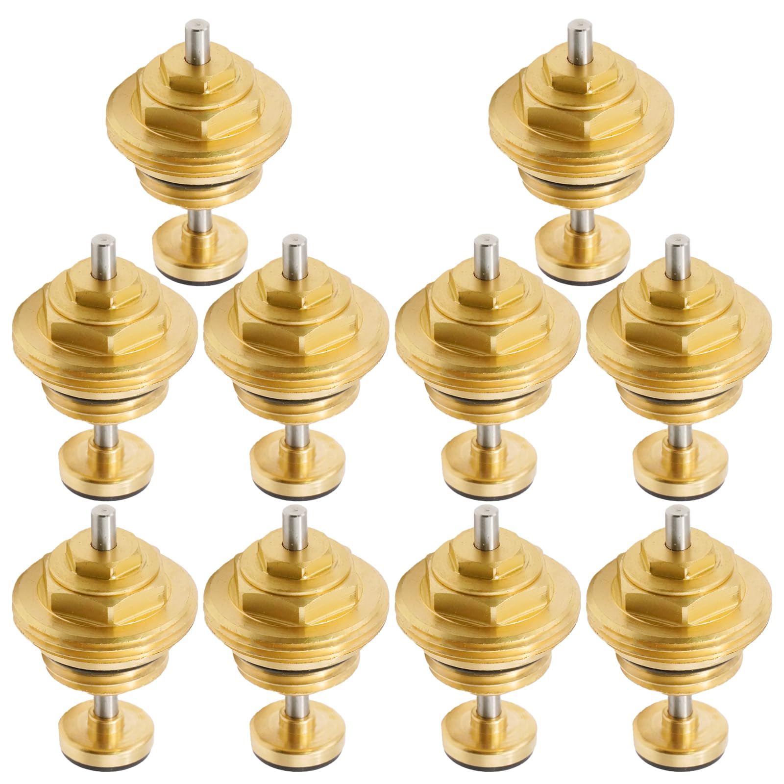 Hoypeyfiy 10 pezzi M30 x 1,5 mm G1/2 bulloni di ritorno in ottone, distributore di valvola e distributore di circuiti di riscaldamento, distributore di riscaldamento a pavimento per attuatore UFH