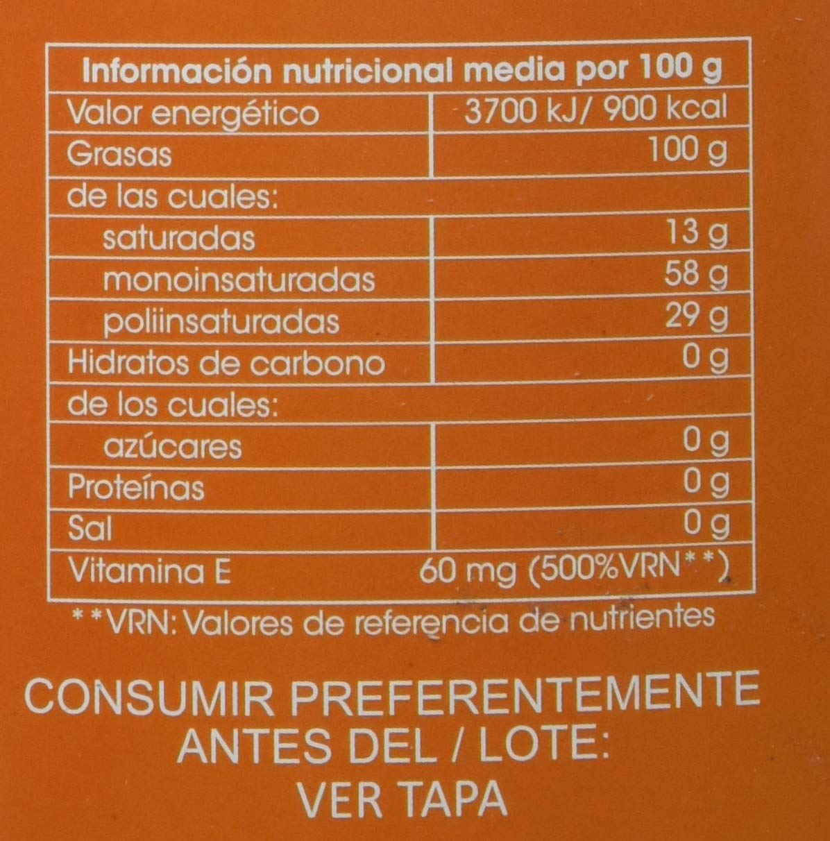Cosevifrit, Aceite de giraol - 10000 ml.
