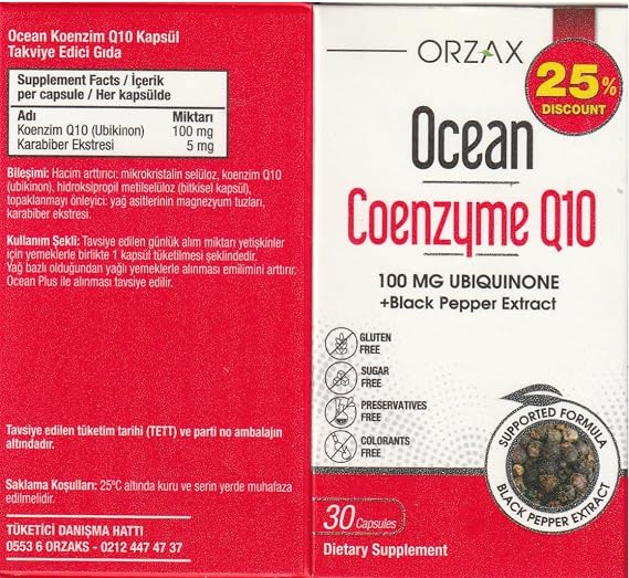 Ocean Coenzyme Q10 100 mg 30 Capsules - 25% Discount