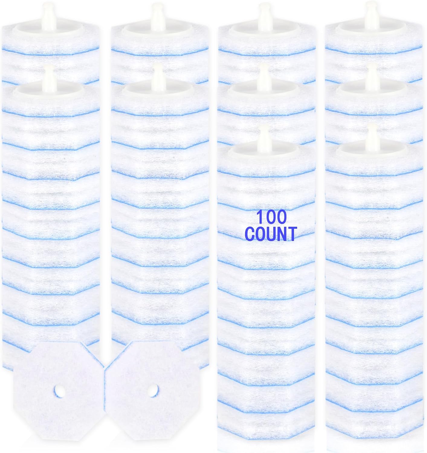 80 Count Disposable Toilet Wand Refills for Clorox Toilet Wand, Compatible with Most Toilet Wand Refill System, 5X Cleaning Power Scrubber Refill,360° Efficient Cleaning, No Falling Apart