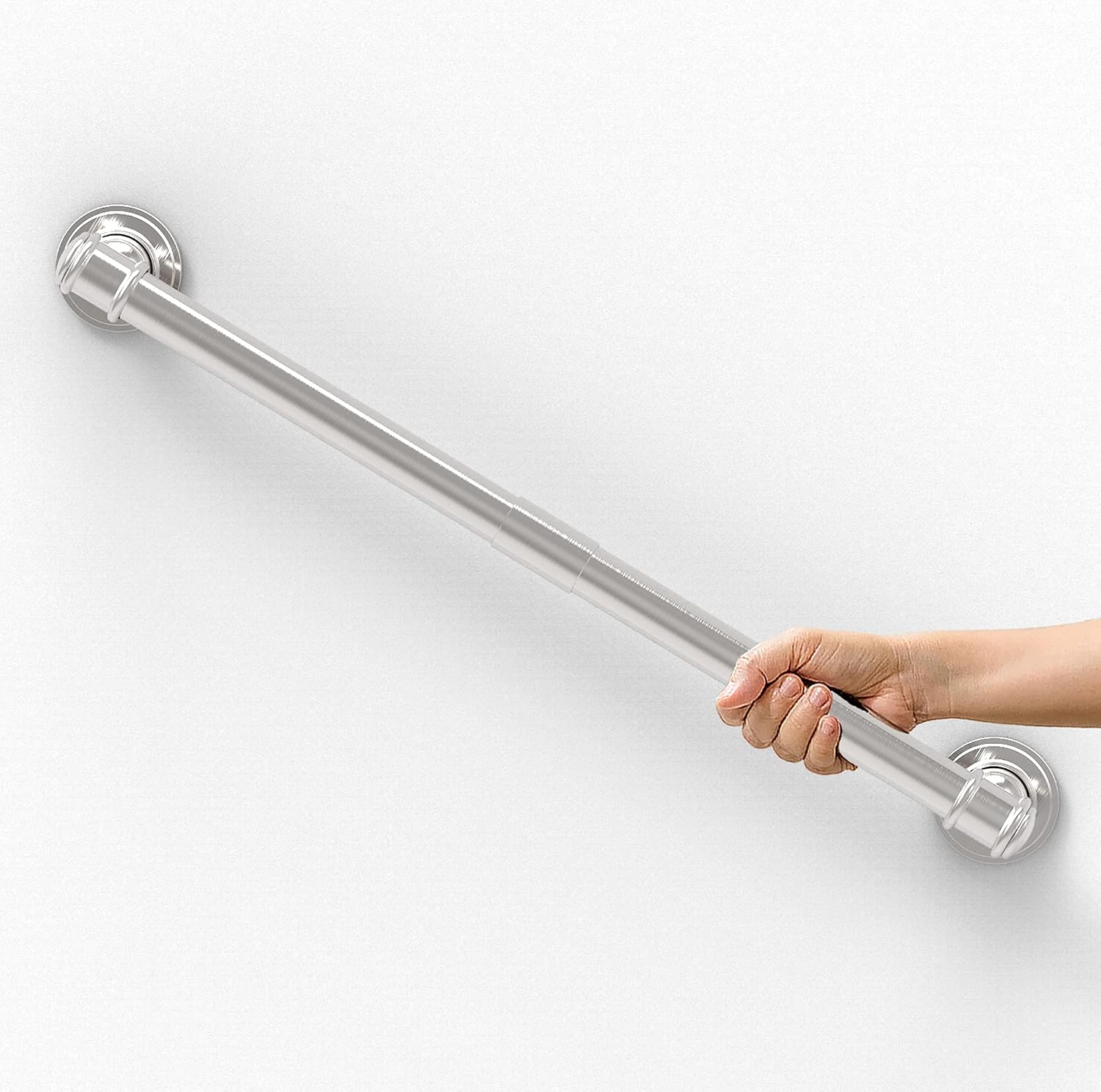 AmeriLuck Decorative Bath Safety Grab Bar, 1-1/4" x 24inch Stainless Steel, ADA Compliant 500lbs Weight Suppor (Pack of 2)