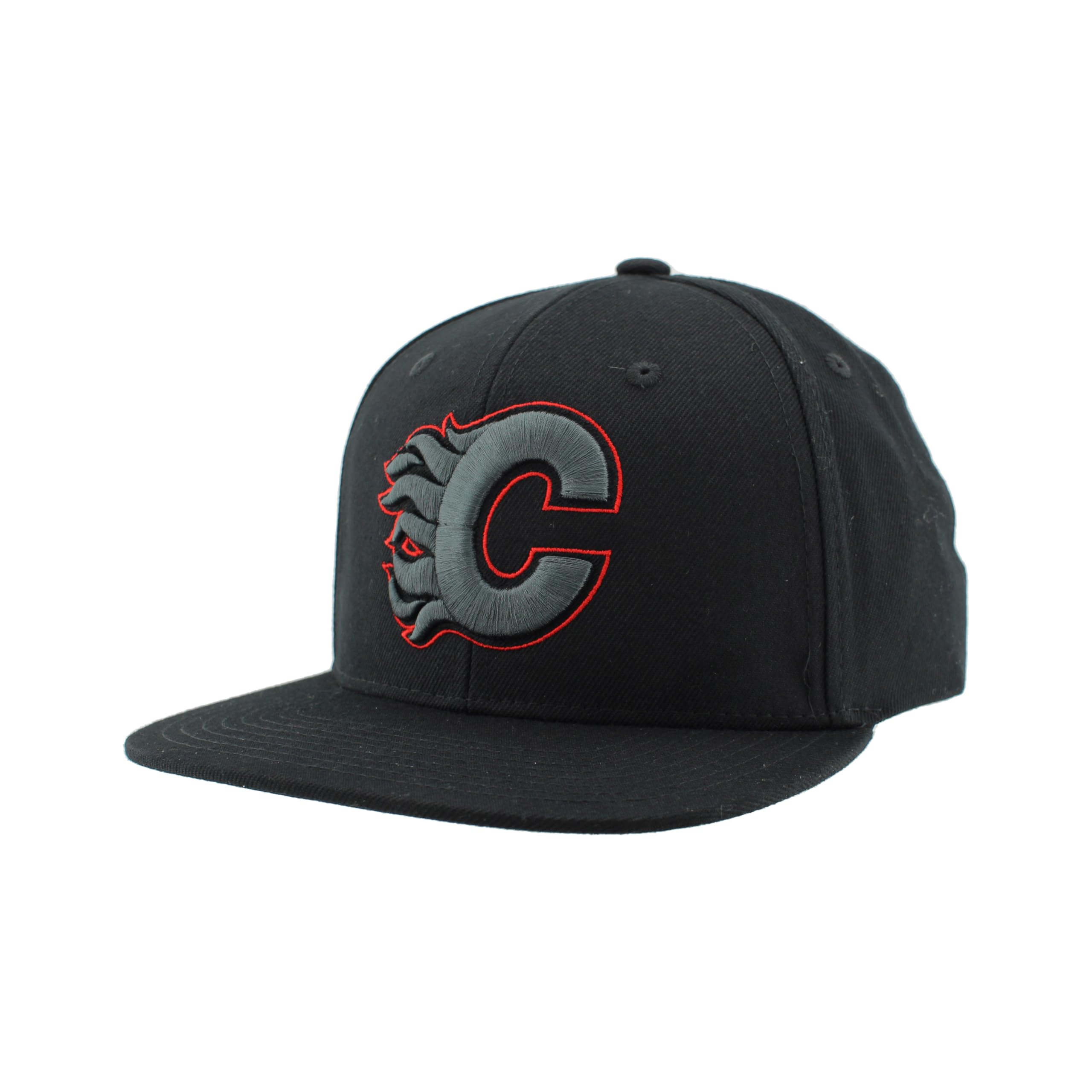 ZHATSNHL Officially Licensed Adjustable Snapback Hat Flat Bill Z11 Black Element