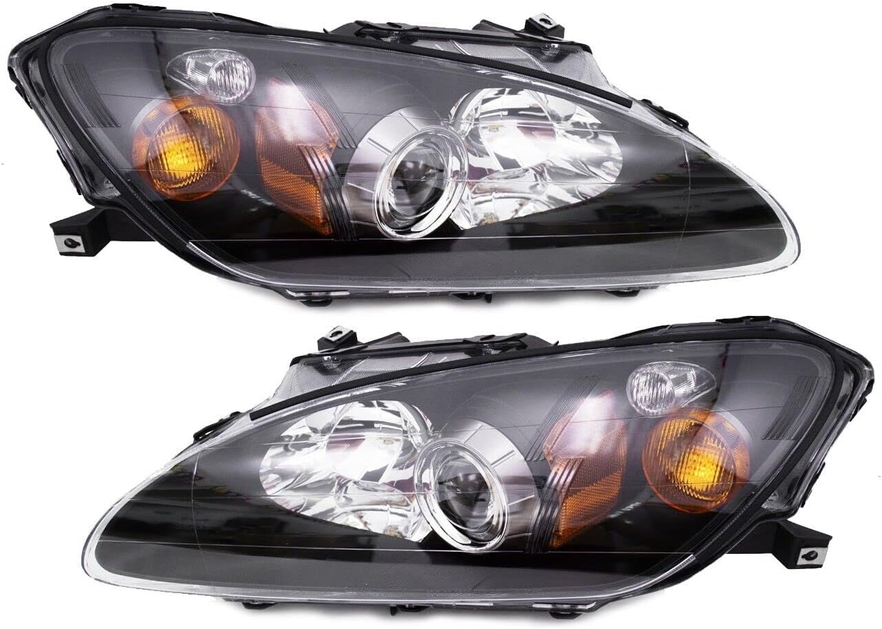 Exterior Accessories - Projector Headlights Headlamps Amber Corner Compatible with 2004-05-06~2009 Honda S2000 AP2