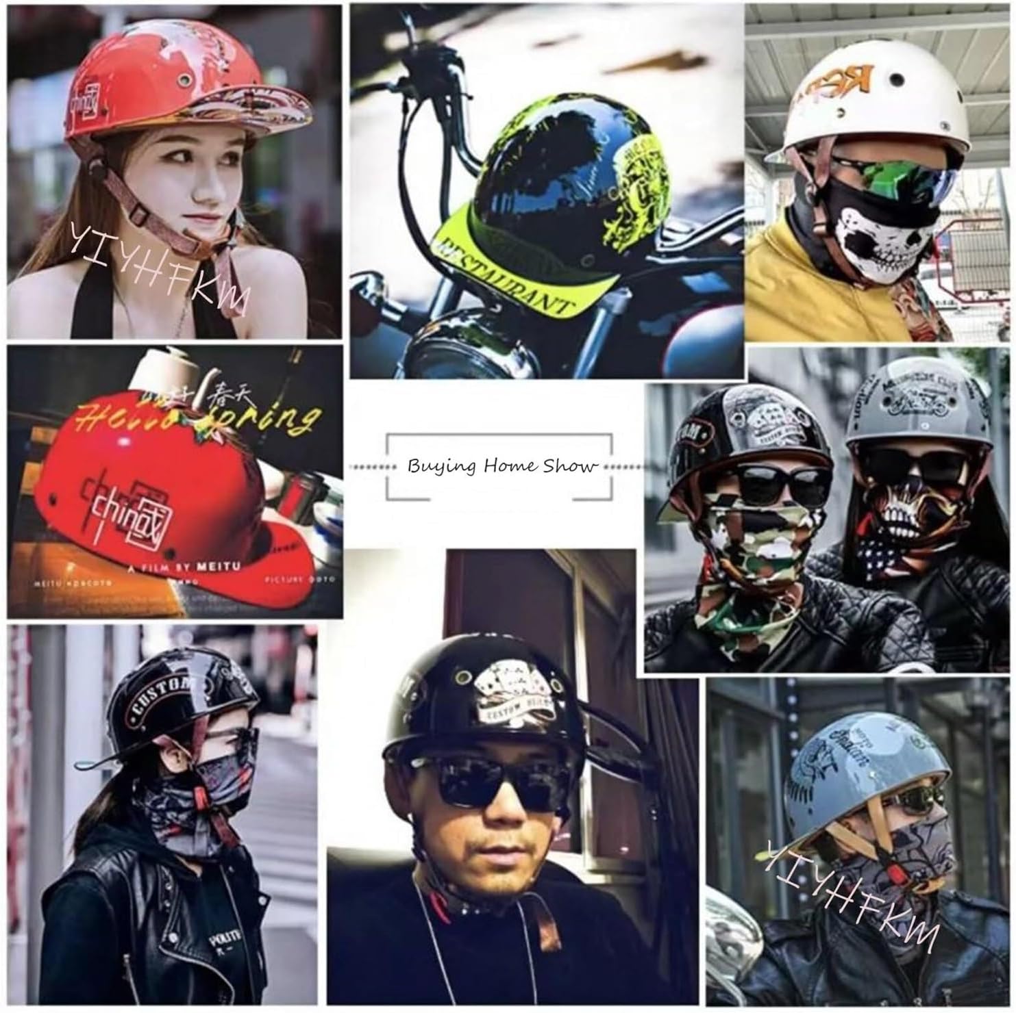 Unisex Baseball Cap Motorcycle Helmet DOT Approved, German Style Retro Small Half Shell Helmet, Men Women Scooter Bike Moped Open Face Helmet