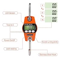 Vista 4 de Balanza digital pequeña de grúa con LED de 300 kg/600lbs Outmate.