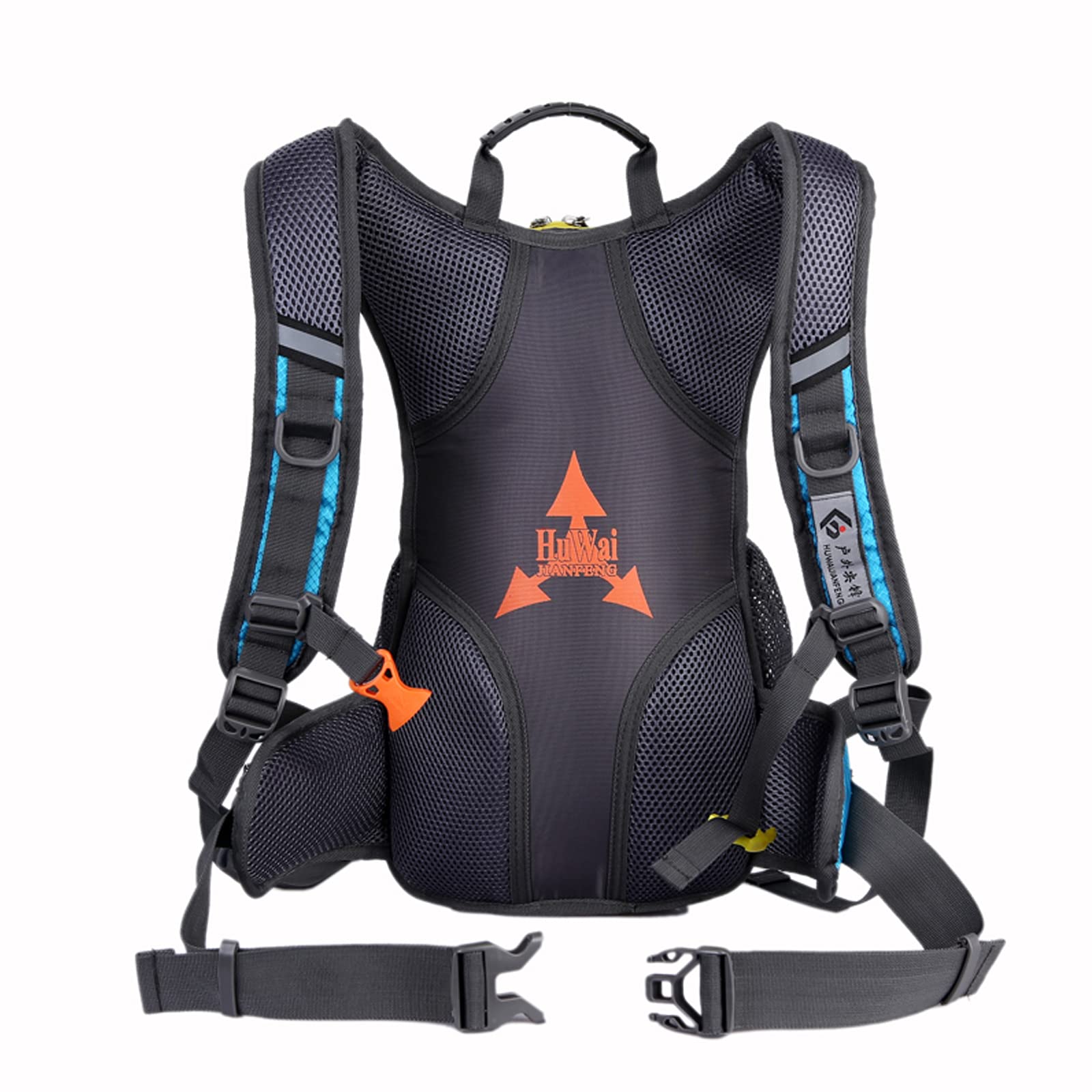 Mochila de nailon para bicicleta de 15 L, para bicicleta de montaña, hidratación para ciclismo, senderismo, camping, correr, hombres y mujeres, con agujero para bolsa de agua, correas ajustables