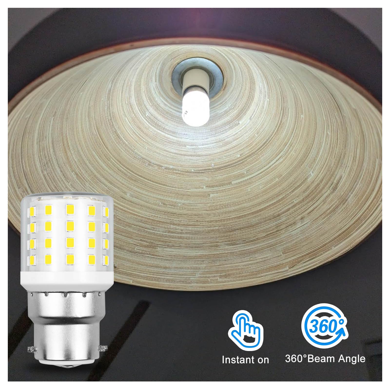 XIMNCHNI Small Bayonet Light Bulb 60W Equivalent - Image 3