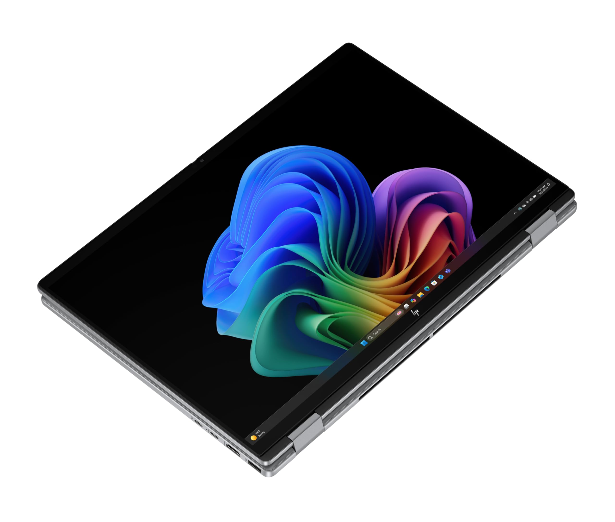HP OmniBook X Flip 2in1 Laptop AMD Ryzen AI 5 340 16" WUXGA Touchscreen 16GB 512GB SSD Win11 Silber