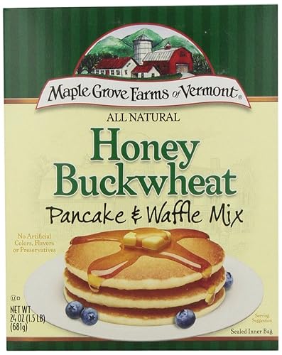 Miniatura 1 de Maple Grove Farms Pancake Mix - Trigo sarraceno con miel, 24 onzas (paquete de 6)