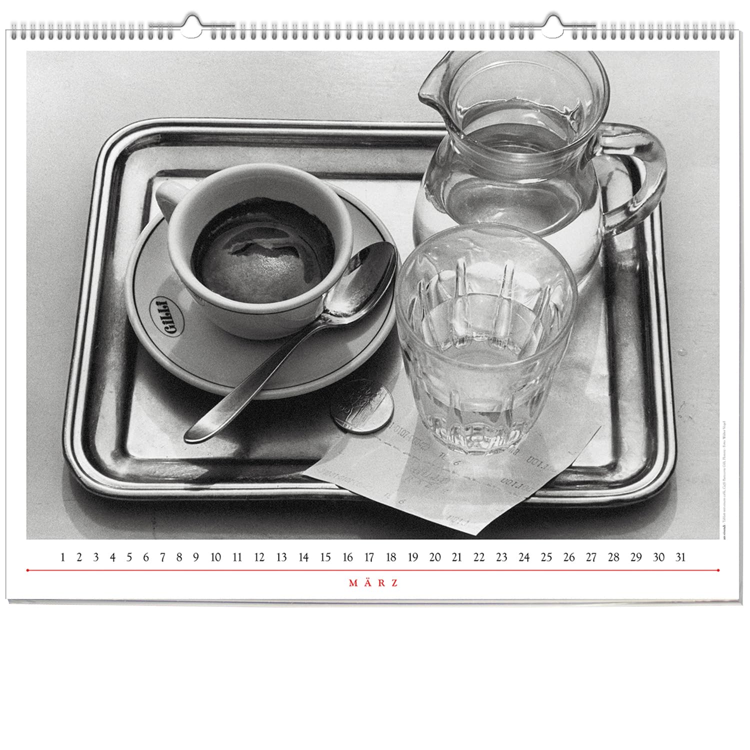 Italienische Caffè-Bars. Immerwährender Monumentalkalender - Kalender mit schwarz-weiß-Fotografien - Italienische Caffe-Bars
