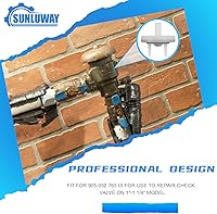 Vista 2 de 905-052 765 Kit de reparación de conjunto de válvula de retención, apto para Febco Modelo 1"-1-1/4" en interruptor de vacío a presión (blanco)