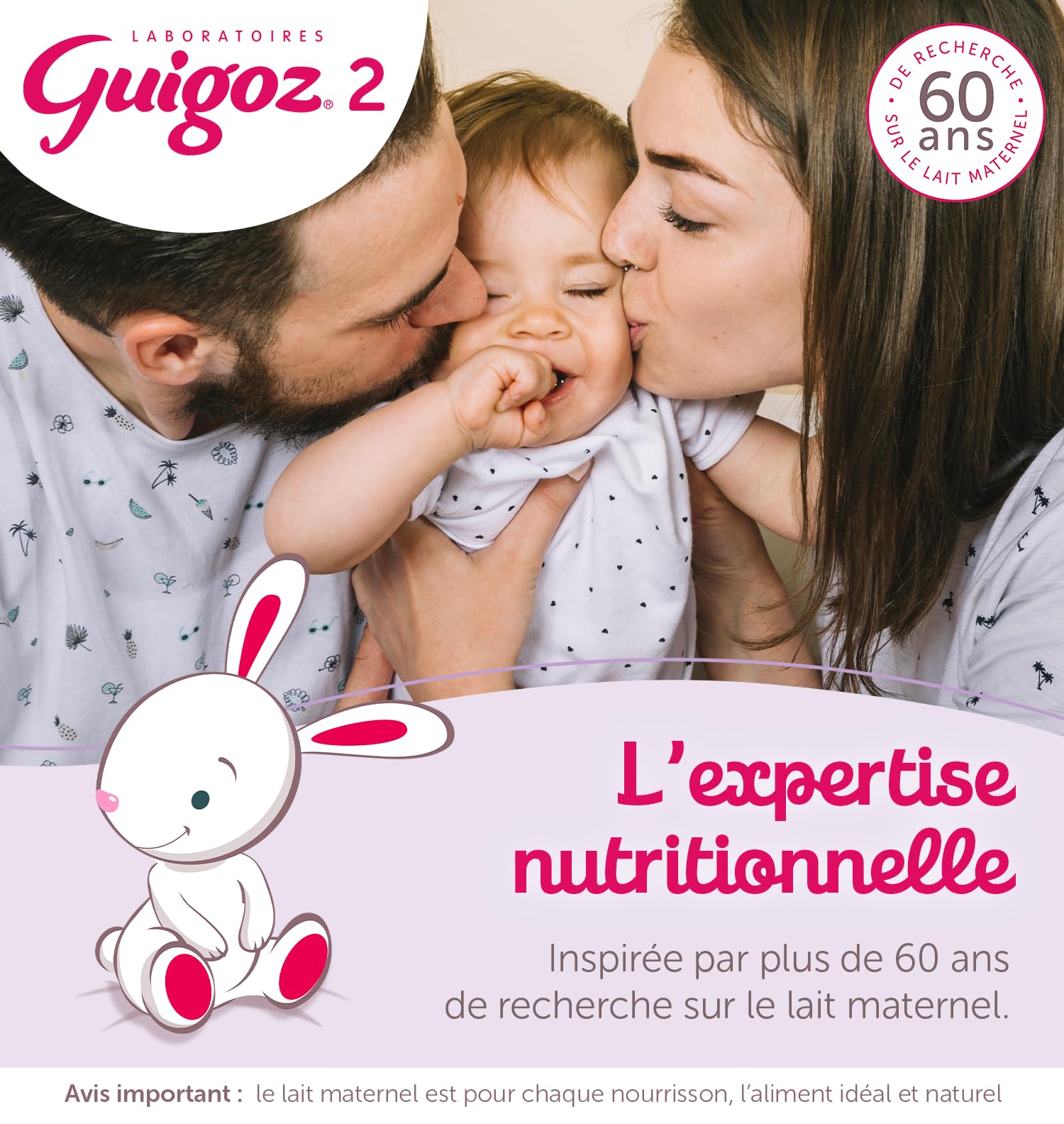 Guigoz Optipro Relais 1 Dès la naissance - Lait bébé 1er âge en poudre de 0 à 6 mois - Boîte de 800g