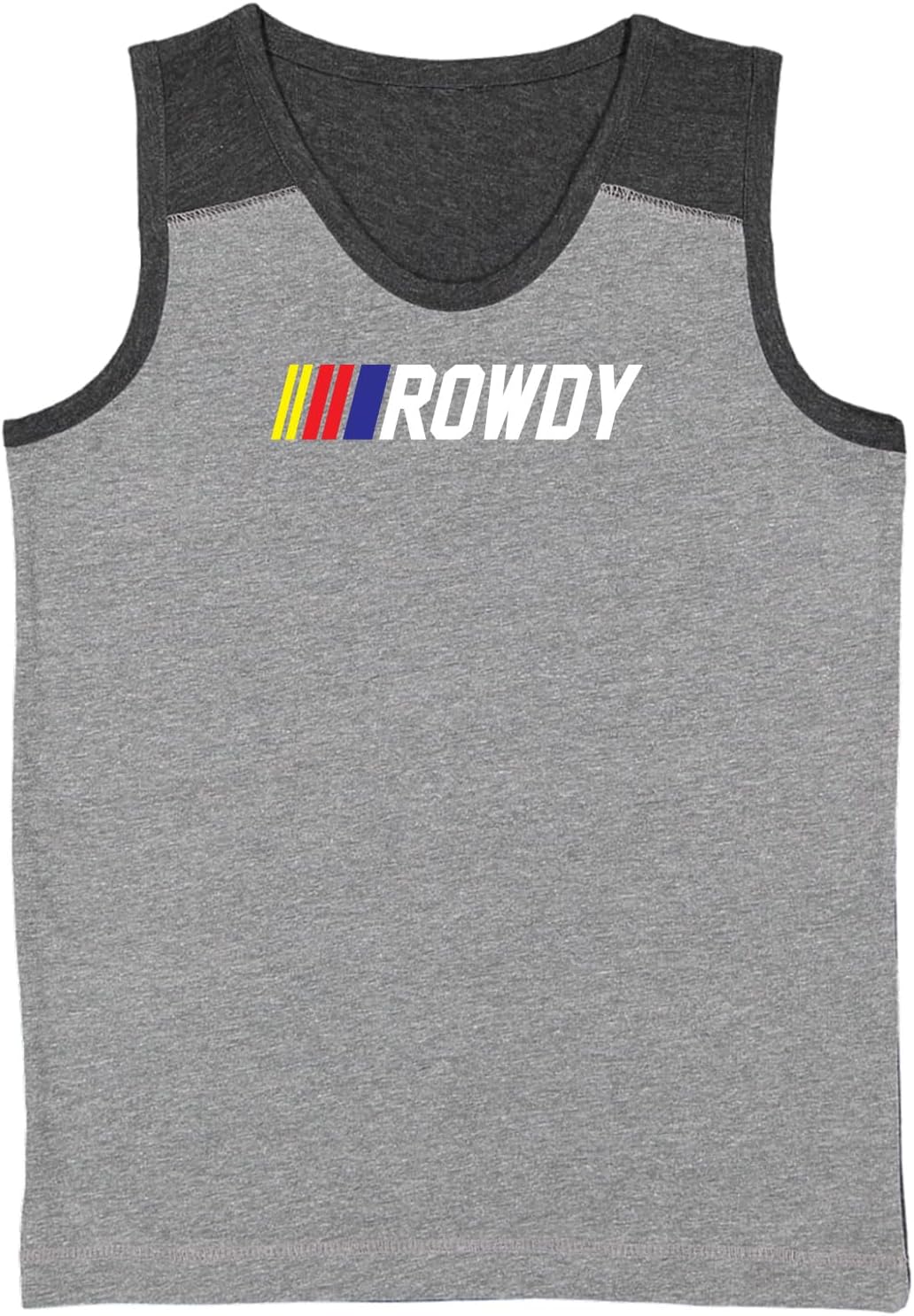 Rowdy Stock Car Racing Motorsports Icon Youth Contrast Back Tank Top
