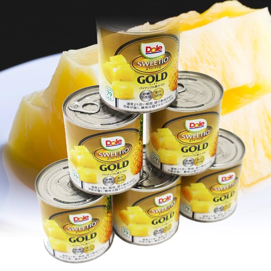 Amazon | ゴールドパイナップル 果汁づけ缶 24個 425g ドール
