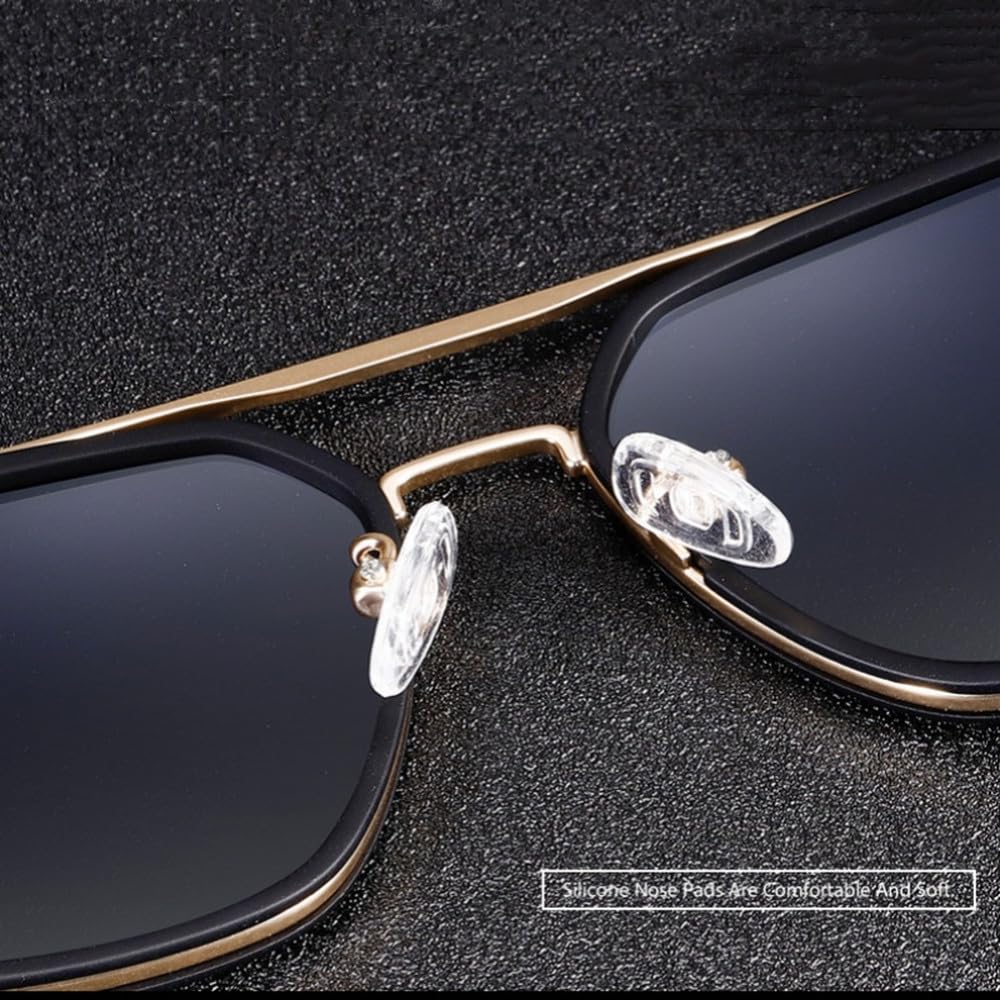 Gafas polarizadas UV400 con montura metálica, gafas de pesca para exteriores, color E