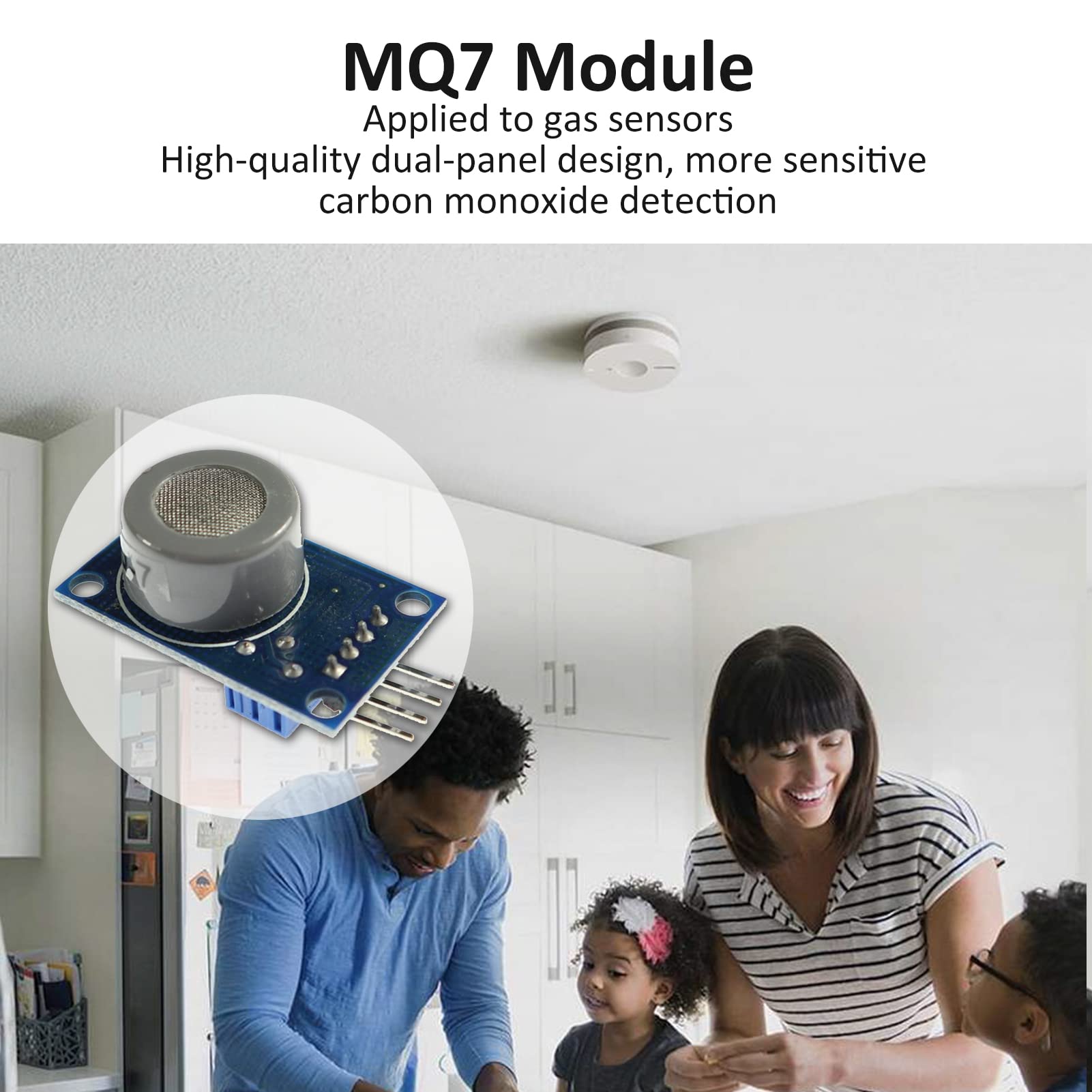 Sensor de Gas MQ-7, Módulo de Sensor de detección de Gas, MQ7 Módulo de Sensor de Alarma de detección de Gas de monóxido de Carbono Módulo de Sensor MQ7