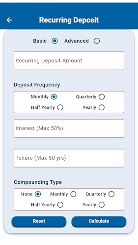 Banking Calculator - EMI/FD/RD