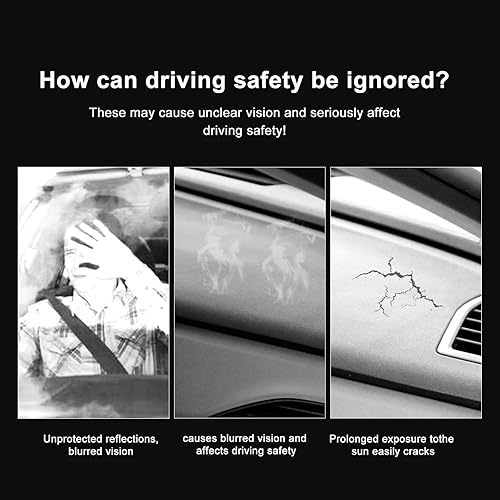 Miniatura 5 de KUNGKIC Para Subaru Crosstrek BasePremiumSportLimitedWilderness Cubierta protectora de tablero de salpicadero de 2023 2024 Almohadilla de franela