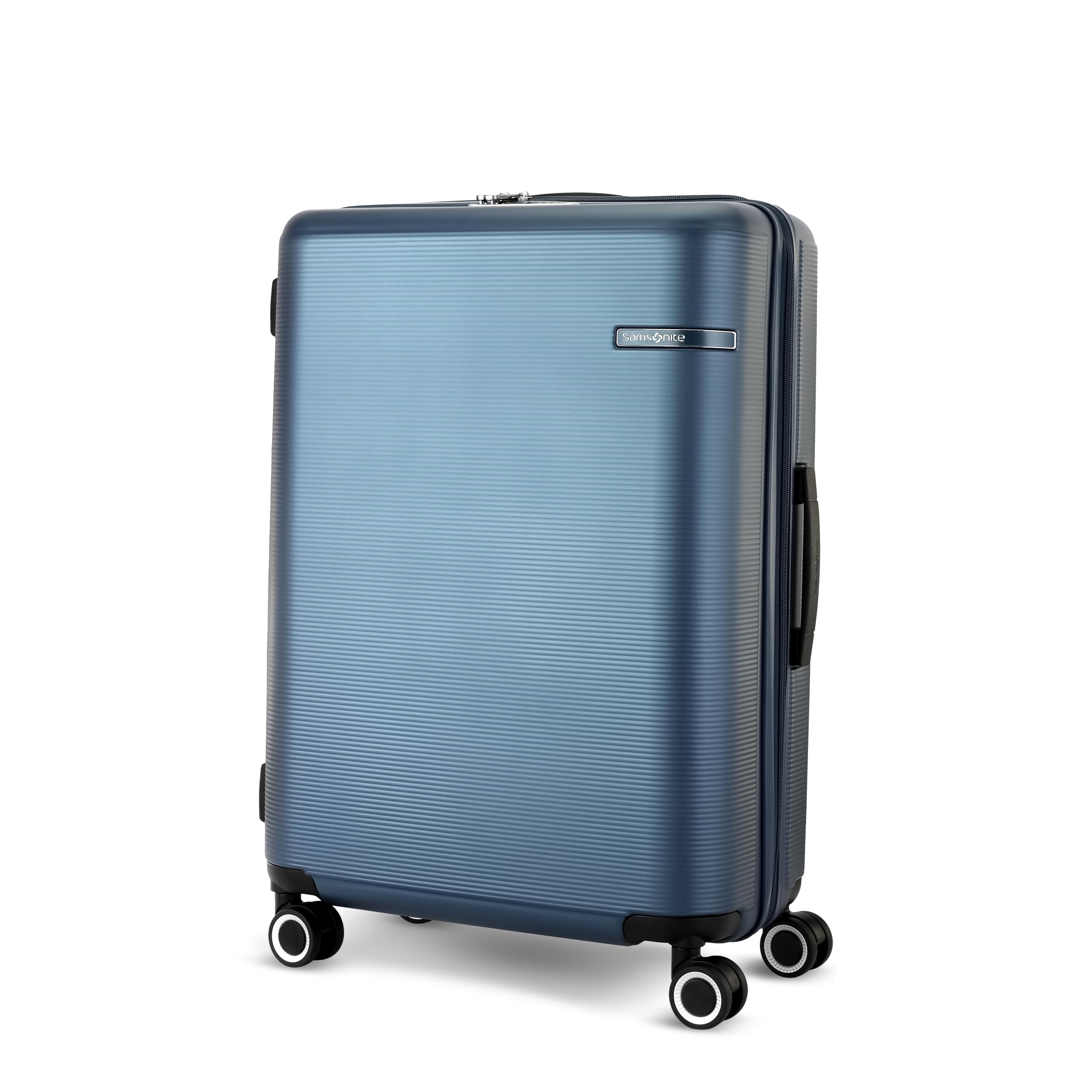 Samsonite Trolley Bag Suitcase for Travel | STAREN 67 Cms Polycarbonate Hardsided Medium Check-in Luggage Trolley Bag, Navy