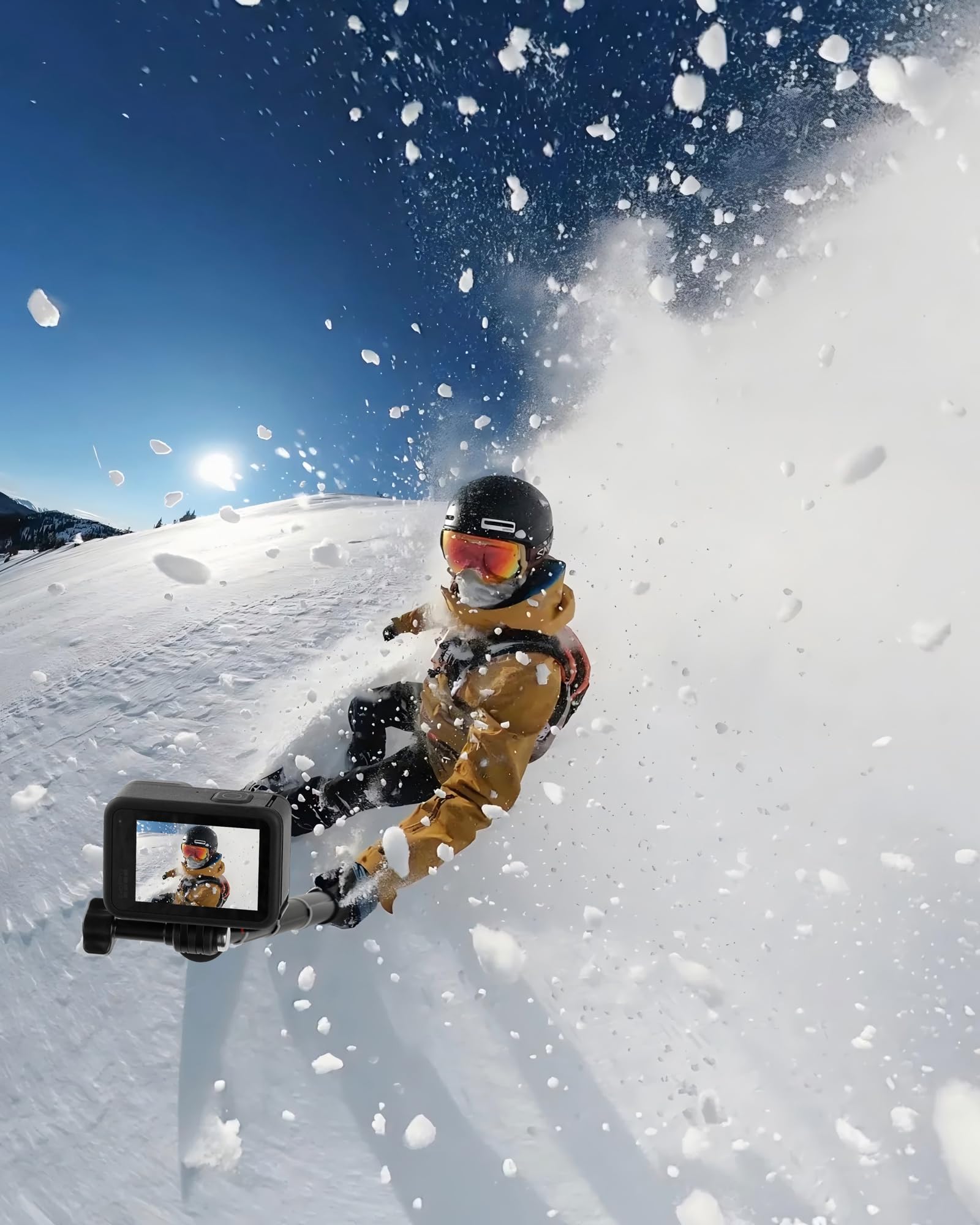92cm Perche à Selfie Télescopique Etanche pour GoPro Hero 13/12/11/10/9/8/Max, DJI Osmo Pocket 4/3, DJI Osmo Action 5 Pro/4, AKASO EK7000/V50X et Autres caméras d'action