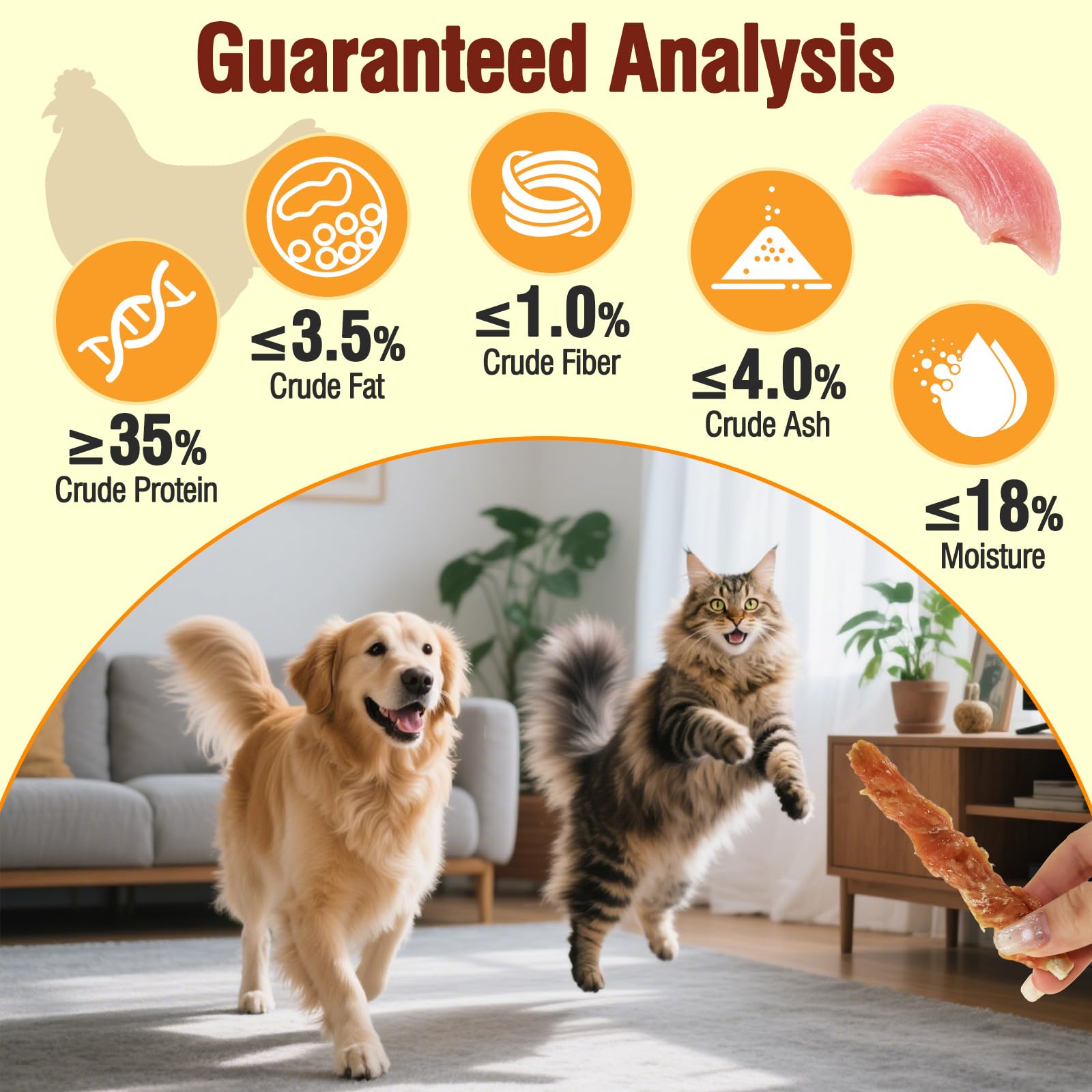 TZL 100g Snacks per Cani in Pelle Bovina Avvolta nel Pollo, Bastoncini Naturali per la Pulizia dei Denti e Masticativi di Lunga Durata per Cani di Piccola e Media Taglia, 4,7 pollici (12 cm) (100g)