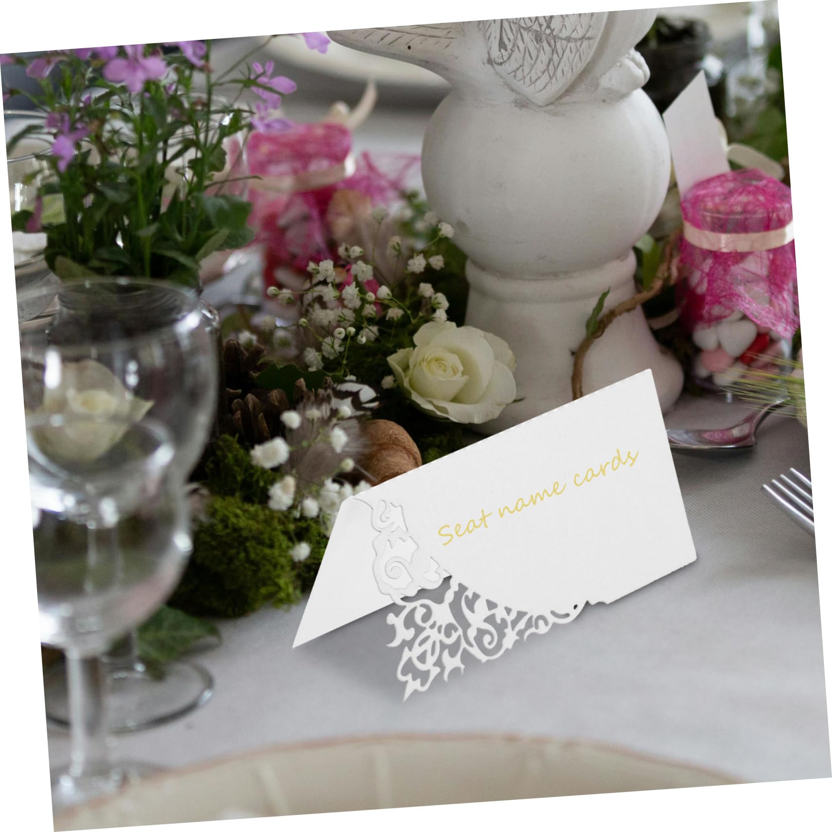 300stücke Hochzeit Tischkarten Kreative Platzkarten Für Feiern Einladungen Events Elegante Lasergefräste Namenskarten Für Hochzeiten Geburtstage Bankette Und Mehr
