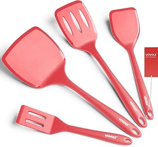 Silicone Spatula Set, 600°F Heat Resistant Silicone Spatula Turner Flipper for Cooking, Non Stick and Non Scratch Kitchen ...