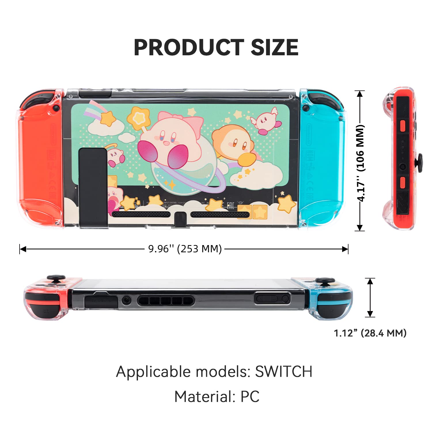 Amazon.co.jp: WISHAVEN ニンテンドースイッチ用保護ケース ハード