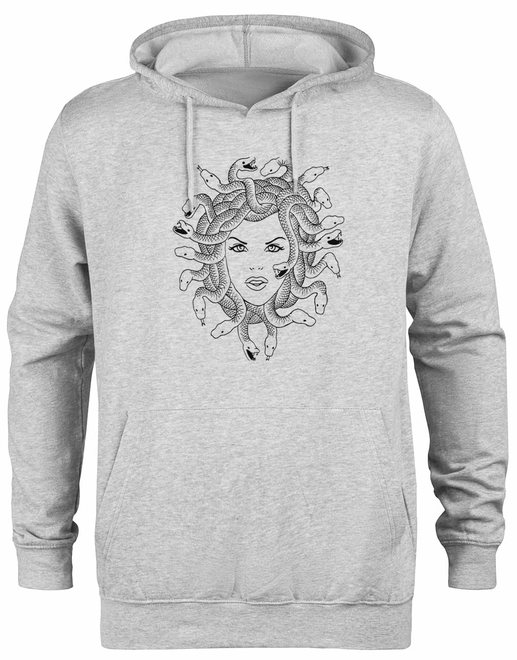 Pull à capuche méduse gris sweat unisexe pour éviter le froid avec un style unique - 3