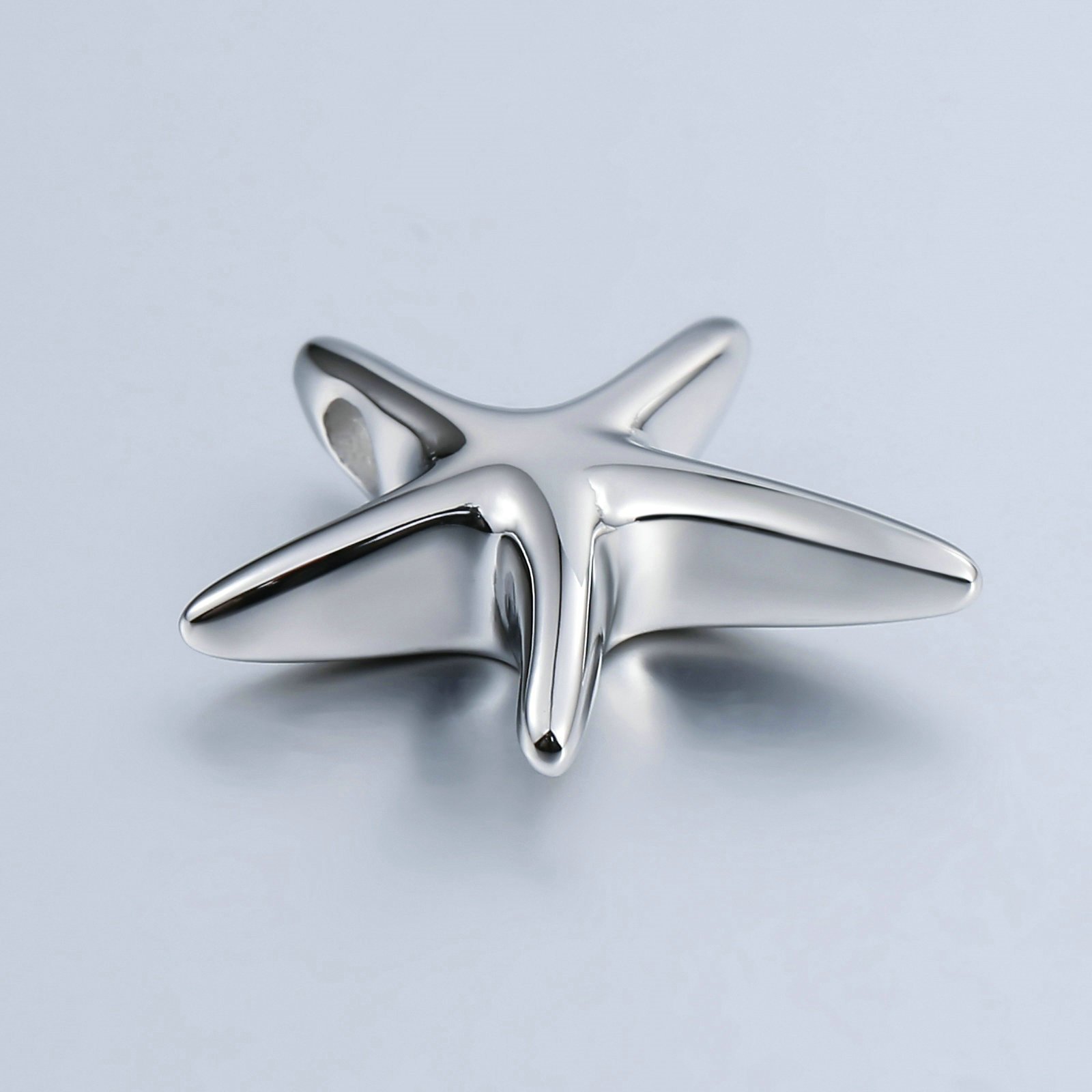 Daesar Collar Cenizas,Collar de Hombre Acero Inoxidable Estrella de Mar Colgante Cenizas Mascota Colgante Cenizas Plata