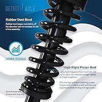 Vista 106 de Detroit Axle - Kit de suspensión delantera de 10 piezas para Chevy Aveo Aveo5 Pontiac G3 Wave 2 Ready Struts Assembly 2 Enlaces de barra