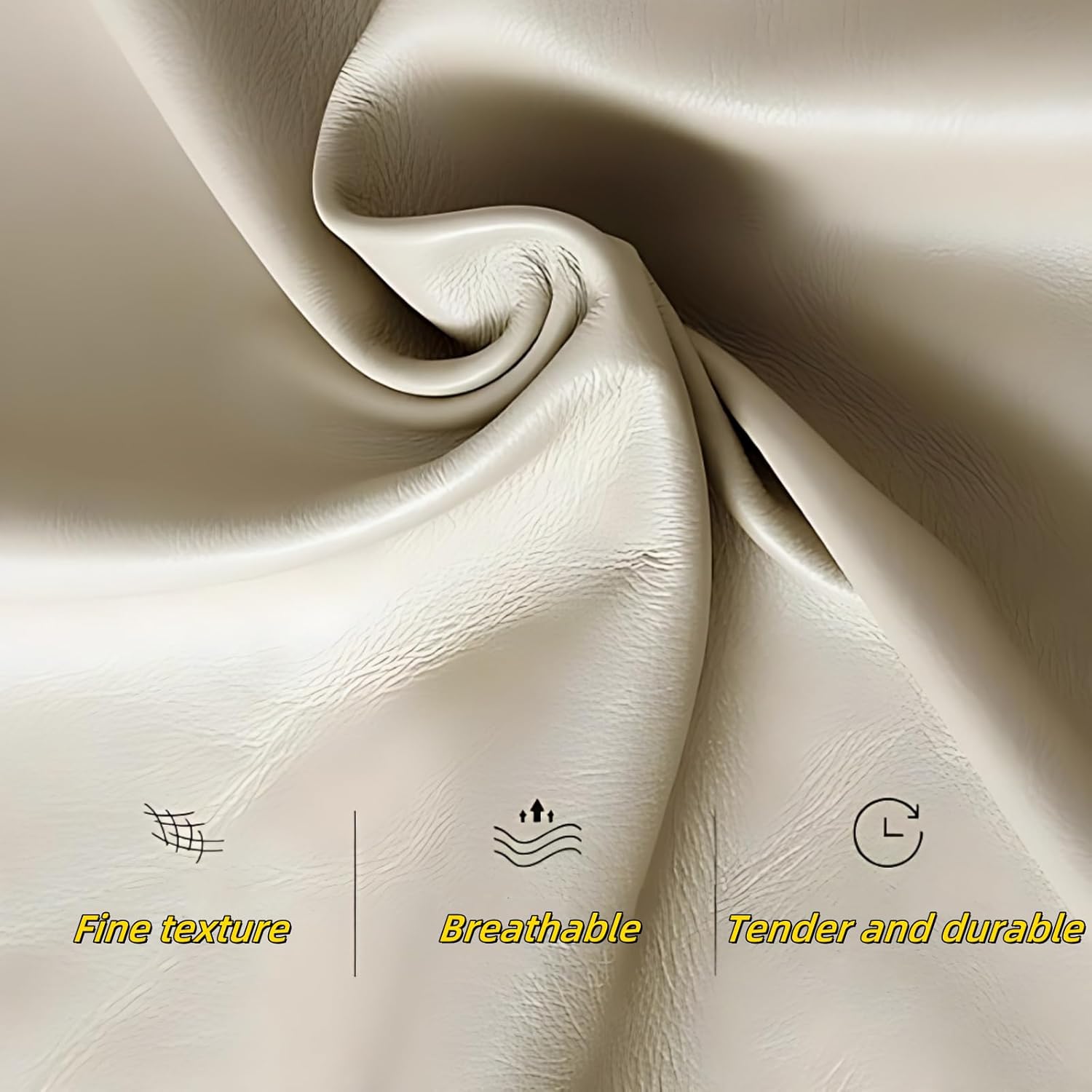 90IN Sofas for Living Room - Luxury Curved Couch Sets with Leather Fabric, Sintered Stone Coffee Table Set | Sectional Couches for Living Room, High Resilience Foam (Brown)