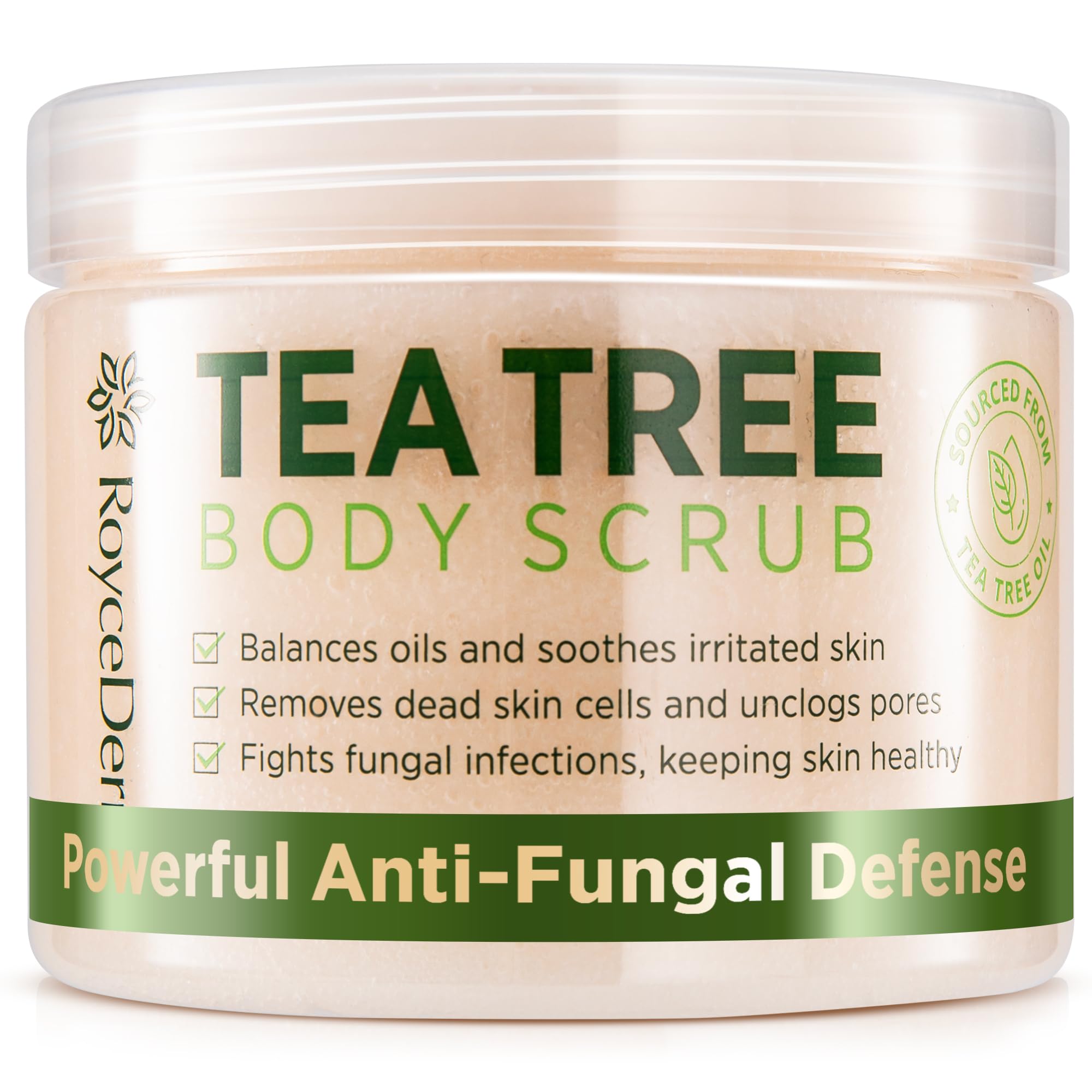 Tea Tree Body Scrub Exfoliating: Extra Strength Pre-Body Wash