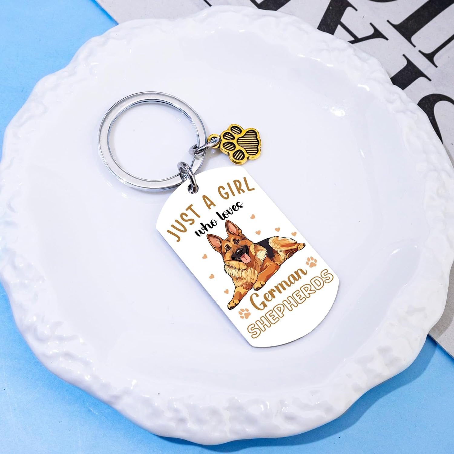 German Shepherd Gifts German Shepherd Accessories Dog Keychain Dog Mom Gifts for Dogs Lovers Owners Birthday Mothers Day Gift for Women - Image 4