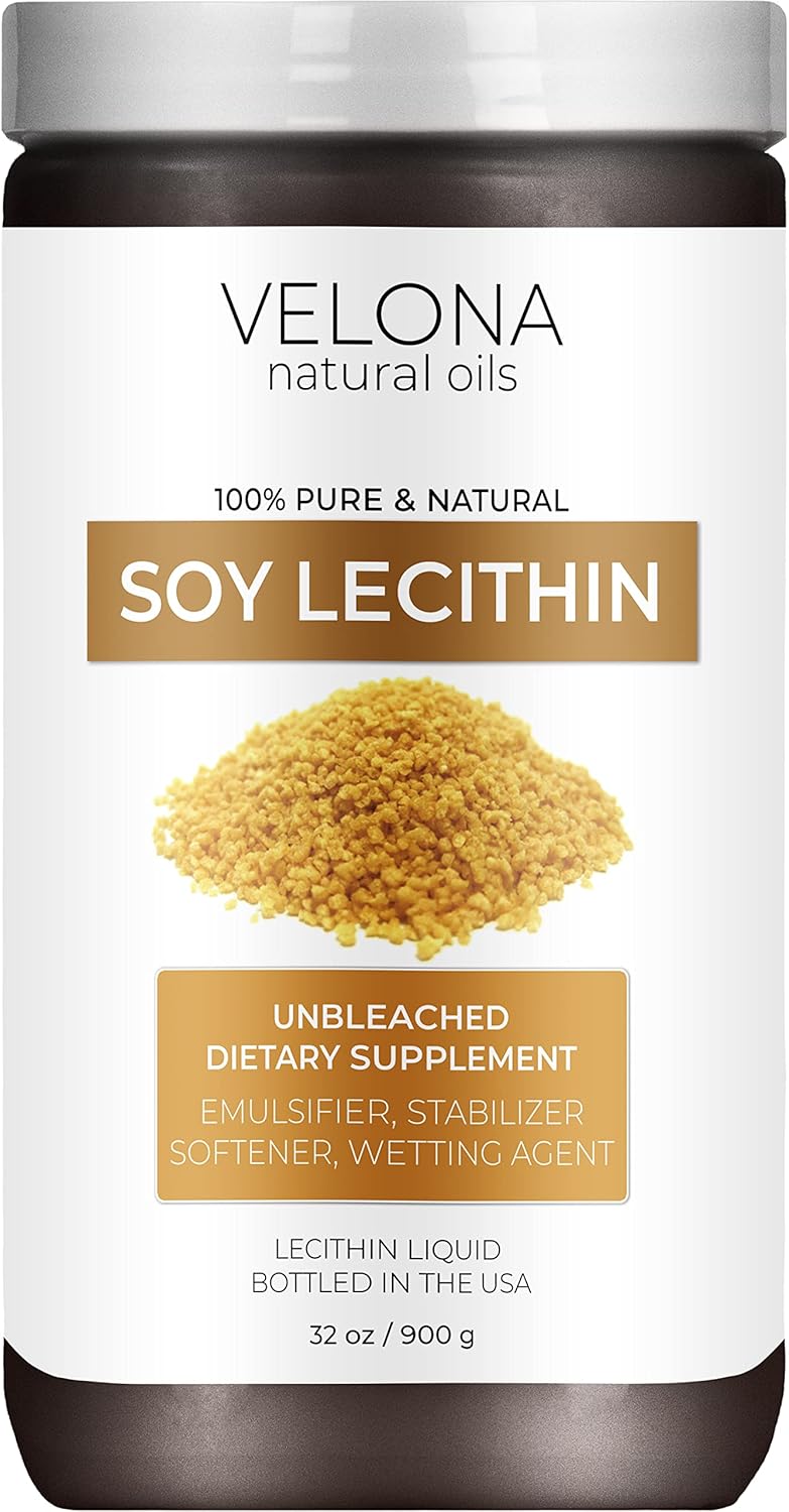 velona Pure Liquid Soy Lecithin 32 oz Food Grade