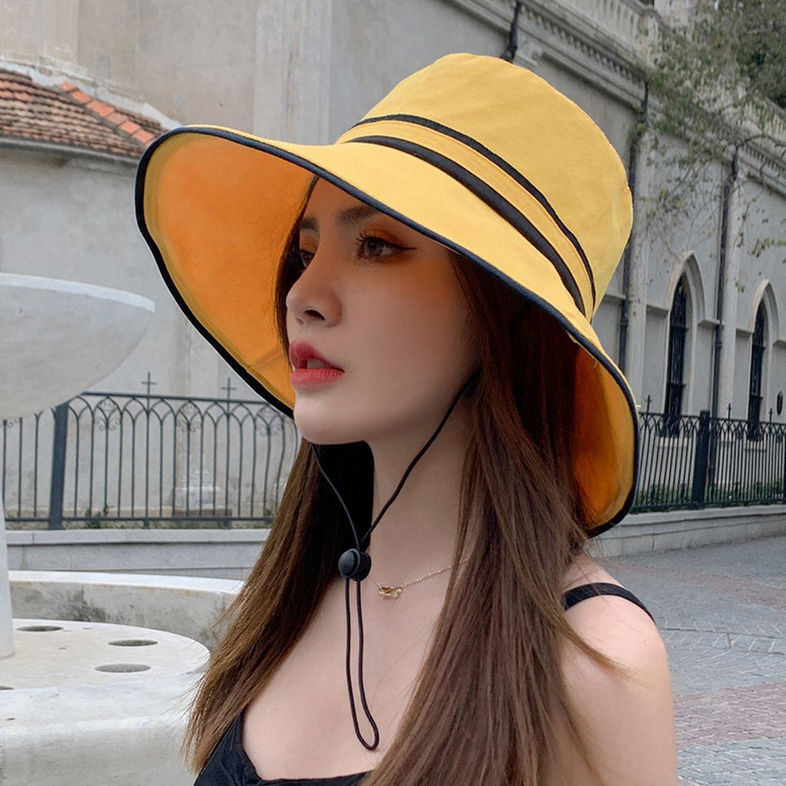 Sombrero de pescador para mujer, sombrero de verano para mujer, sombrero de protección para el sol, gorra de playa