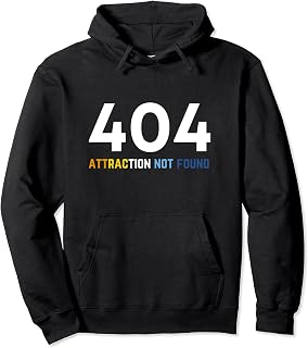 404 Attraction Not Found, Funny Aroace Pride, Aro Ace LGBTQ Pullover Hoodie