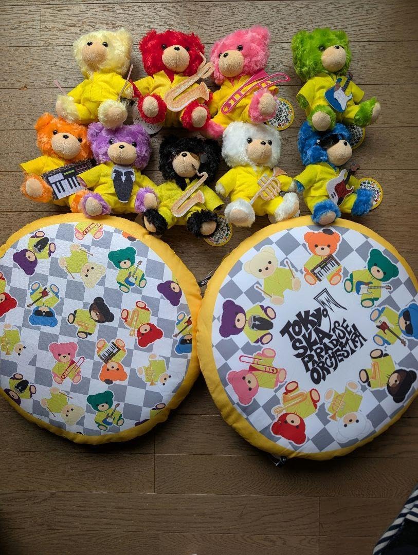 東京スカパラダイスオーケストラモチーフぬいぐるみ×クッション全種